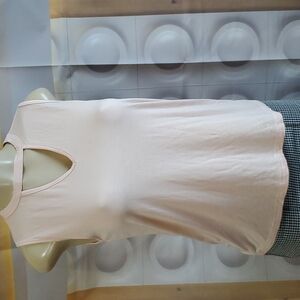 NWT  Pret-a-porTEE Sleeveless Peach Blouse Size XS